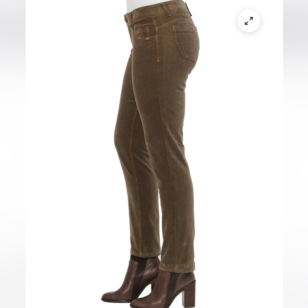 NWT Democracy "Ab"solution® Petite Corduroy Straight Leg Pants - Picture 3 of 14